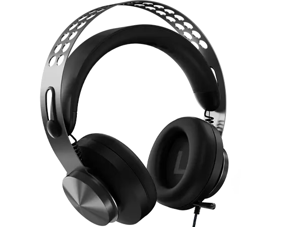 Lenovo Legion H500 PRO 7.1 Surround Sound Gaming Headset, Noise-Cancelling Mic, Memory Foam & PU Leather Earcups, Stainless Steel Headband, PC, PS4, Xbox One, Nintendo Switch, GXD0T69864, Black