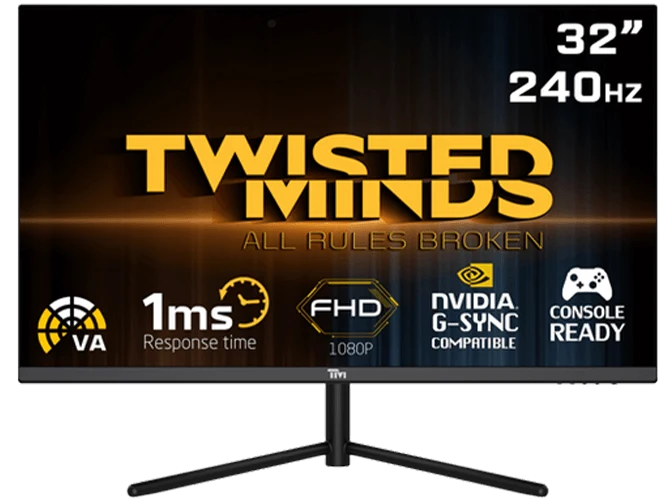 Twisted Minds 32 FHD 240 VA MPRT1ms/HDR 2HDMI2.1+2DP1.4 Gaming Monitor TM32FHD240VA