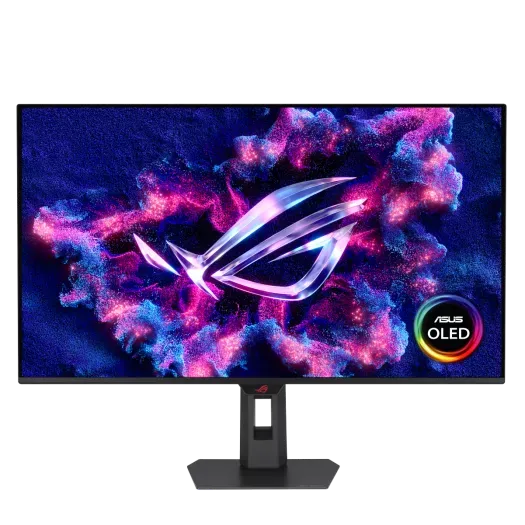 ASUS ROG Strix OLED XG32UQDMS 31.5-inch 4K 240Hz QD-OLED gaming monitor, front view