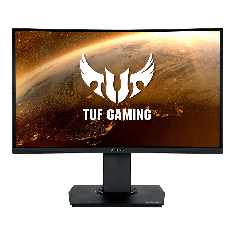 ASUS TUF Gaming VG24VQ 23.6-inch curved 144Hz gaming monitor, front view
