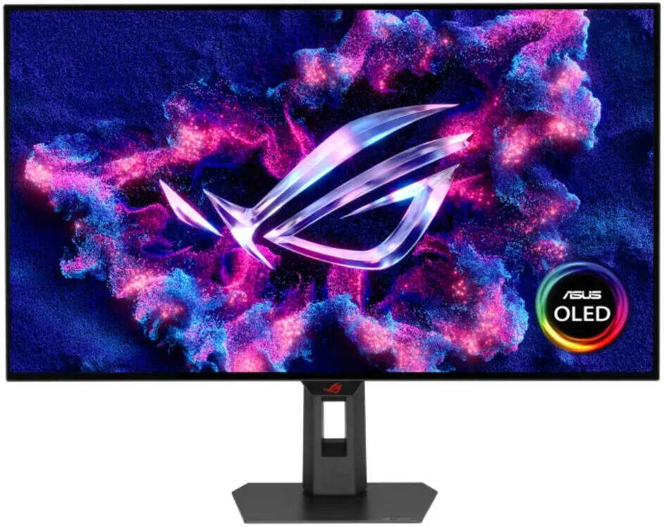 ASUS ROG Strix OLED XG32UCWMG 31.5-inch 4K 240Hz WOLED gaming monitor, front view